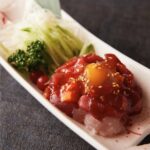 鮮魚の旨辛ユッケ