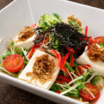 山椒じゃこ豆腐サラダ 胡麻味