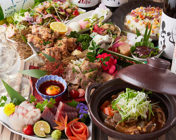 コース ♪【きたまるコース】肉も魚も贅沢に！北丸の定番！[全7品]２時間飲み放題付き 6000円⇒5000円